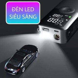 Bơm lốp ô tô, xe hơi điện tử tự ngắt, pin tích điện chính hãng CARSUN - Bảo hành 12 tháng Kim Huệ Yêu Xe