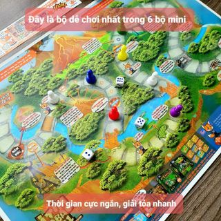 Board game-Đi tìm kho báu mini 1 Foxi-đồ chơi phát triển tư duy-dễ chơi-vui nhộn-giá siêu rẻ (QUÀ TẶNG)