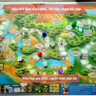 Board game-Đi tìm kho báu mini 1 Foxi-đồ chơi phát triển tư duy-dễ chơi-vui nhộn-giá siêu rẻ (QUÀ TẶNG)