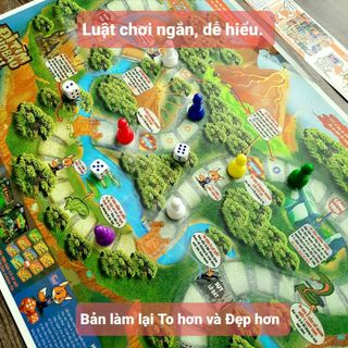 Board game-Đi tìm kho báu mini 1 Foxi-đồ chơi phát triển tư duy-dễ chơi-vui nhộn-giá siêu rẻ (QUÀ TẶNG)