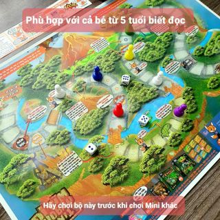 Board game-Đi tìm kho báu mini 1 Foxi-đồ chơi phát triển tư duy-dễ chơi-vui nhộn-giá siêu rẻ (QUÀ TẶNG)