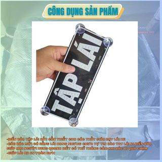 Biển Báo Tập Lái Xe Đèn Led Cho Thầy Giáo,Người Mới Tập Lái Chưa Vững Chân Cắm USB Có Công Tắc Tắt Bật