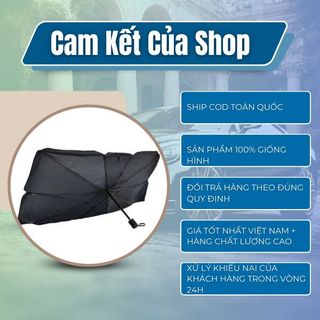 Dù Che Nắng Kính Lái Ô Tô, Ô Che Kính Lái Ô Tô Cao Cấp- Chống Nắng, Tia UV Hiệu Quả - Kim Huệ Yêu Xe