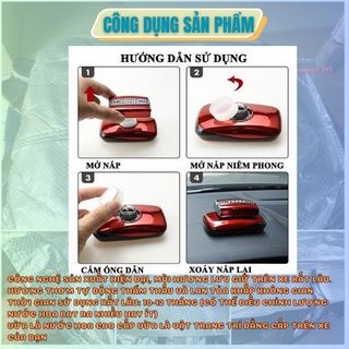 Nước Hoa Ô Tô, Nước Hoa Đính Đá Đẹp Sang Trọng, Mùi Thơm Dễ Chịu 75ml ( nắp chữ nhật)-Mộc Lan_Phụ Kiện Xế Yêu