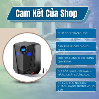 Bơm lốp ô tô, xe máy AIKESI bơm hơi 12V đồng hồ điện tử tự ngắt {Bảo hành 12 tháng }- Kim Huệ Yêu Xe