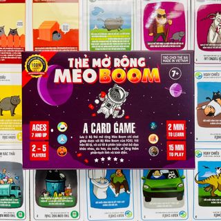 Board game-Thẻ mở rộng Mèo Boom-Mèo Nổ-Exploding kittens-Foxi-trò chơi gia đình-bạn bè-hấp dẫn-kịch tính