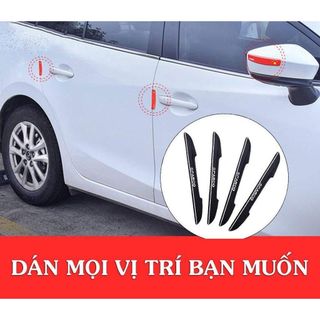 Bộ 4 Miếng Dán Chống Xước Cánh Cửa Sparco Cho Xe Ô Tô Đủ Các Màu Chất Liệu PVC Chống Va Đập - Kim Huệ Yêu xe