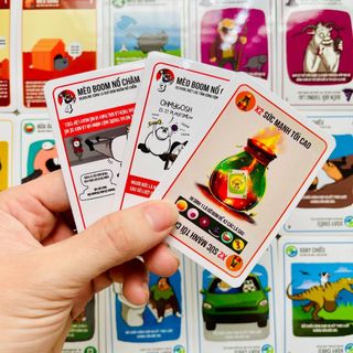 Board game-Thẻ mở rộng Mèo Boom-Mèo Nổ-Exploding kittens-Foxi-trò chơi gia đình-bạn bè-hấp dẫn-kịch tính