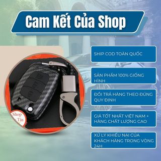 (carbon) Bao da chìa khóa carbon hyundai grand i10 - elantra - tucson -bản thông minh Kim Huệ Yêu Xe
