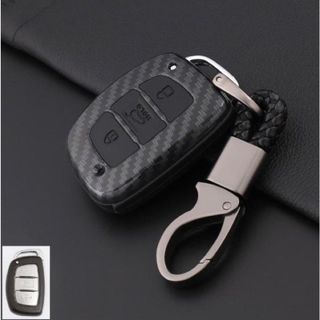 (carbon) Bao da chìa khóa carbon hyundai grand i10 - elantra - tucson -bản thông minh Kim Huệ Yêu Xe