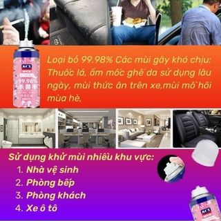 Chai Xịt Khử Mùi và Khử Trùng Máy Lạnh Ô Tô KCX Làm Sạch Không Khí Vệ Sinh Điều Hòa Xe Hơi- Kim Huệ Yêu Xe