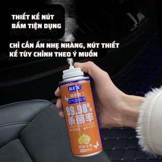 Chai Xịt Khử Mùi và Khử Trùng Máy Lạnh Ô Tô KCX Làm Sạch Không Khí Vệ Sinh Điều Hòa Xe Hơi- Kim Huệ Yêu Xe