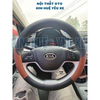 (size 38cm) Bọc Vô Lăng Ô tô Da Cao Cấp Mẫu Mới M05 - Kèm Ảnh Thật Feedback Kim Huệ Yêu Xe
