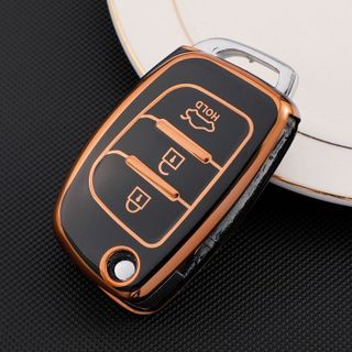 Ốp Bảo Vệ Chìa Khóa xe ô tô (Hyundai I10 Solati CHÌA CƠ) chất Liệu TPU Mềm Dẻo Ôm Sát chìa Khóa Kim Huệ Yêu Xe