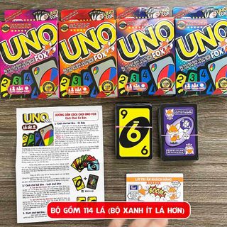 Board game-Flashcard-Chuỗi Ono Uno Foxi-dạng thẻ đồ chơi trẻ em-thẻ thông minh-tư duy-vui nhộn-ghi nhớ logic.