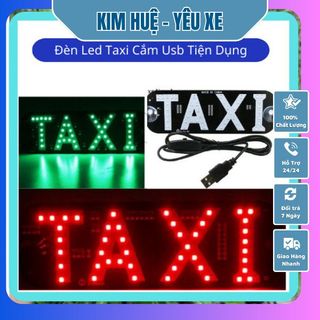 Biển Báo Taxi Có Đèn LED 12V Kèm Cáp USB Và Công Tắc [Loại Chuyển Đổi 2 Màu]Cho Xe Hơi Dạng hít Chân Kính Tiện Lợi giá sỉ
