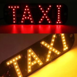 Biển Báo Taxi Có Đèn LED 12V Kèm Cáp USB Và Công Tắc [Loại Chuyển Đổi 2 Màu]Cho Xe Hơi Dạng hít Chân Kính Tiện Lợi
