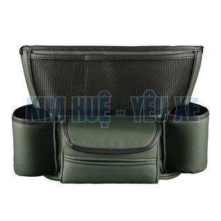 Túi đựng đồ ở giữa 2 ghế ô tô chất liệu bằng da cao cấp chứa đựng khăn giấy,chai nước điện thoại,... - Kim Huệ Yêu Xe