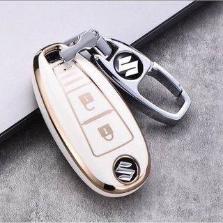 Ốp khóa TPU - Ốp bảo vệ vỏ khóa xe ô tô Suzuki Caiz – Ertiga – Swift Dáng dài 2 nút- Mộc Lan Phụ Kiện Xế Yêu