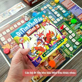 Board game-Đi tìm kho báu mini 3 Foxi-nâng cao khả năng xử lí tình huống-tranh luận-logic
