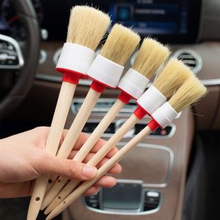 Bộ 5 Cọ vệ sinh ô tô, chổi lau xe ô tô, cọ lông heo đa năng DETAILING Kim Huệ - Yêu Xe