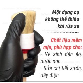 Bộ 5 Cọ vệ sinh ô tô, chổi lau xe ô tô, cọ lông heo đa năng DETAILING Kim Huệ - Yêu Xe