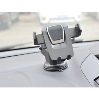 Kẹp giá đỡ điện thoại trên xe ô tô - có chân hít kính xoay 360 độ Kim Huệ - Yêu Xe