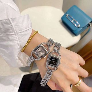 ĐỒNG HỒ NỮ THỜI TRANG GU CII MẶT VUÔNG 24MM DÂY LẮC 1
