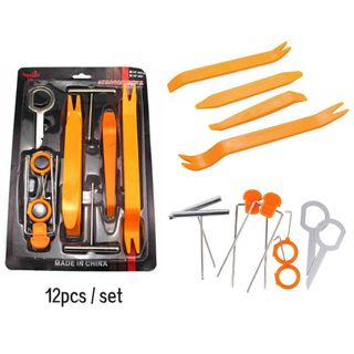 Bộ 12 Dụng Cụ Tháo Mở Nội Thất Xe Ô Tô Tiện Lợi-Chất Liệu Nhựa Và Kim Loại Cao Cấp Không Gây Xước xe- Kim Huệ Yêu Xe