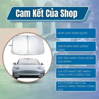 Tấm che nắng kính lái bên trong gấp gọn thông minh chống nắng tia cực tím UV chiếu vào xe bảo vệ xe Kim Huệ - Yêu Xe