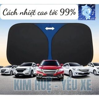Tấm che nắng kính lái bên trong gấp gọn thông minh chống nắng tia cực tím UV chiếu vào xe bảo vệ xe Kim Huệ - Yêu Xe