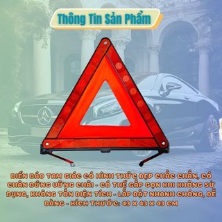 Biển Cảnh Báo Nguy Hiểm Tam Giác Phản Quang Cho Ô Tô - Kim Huệ - Yêu Xe