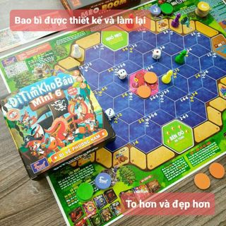 Board game-Đi tìm kho báu Mini 6 Foxi-phát triển tư duy toàn diện-kỹ năng quản trị và logic