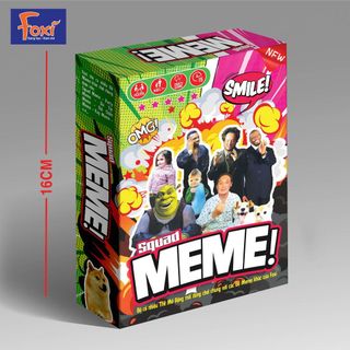 Board game-Bộ Bài Squad Meme Foxi Mêm-trò chơi đội nhóm siêu vui hài hước giá sỉ