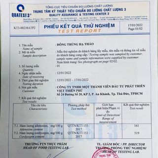 Đông Trùng Hạ Thảo Sấy Thăng Hoa Tăng Cường Sức Khoẻ