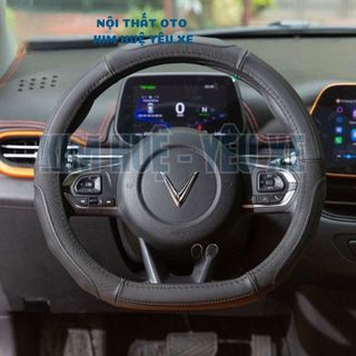 [Sẵn Kho] Bọc Vô Lăng Dcut Da Cừu Thật 100%,Phù Hợp Các Dòng Xe VfE34, VF5, Vf8, Vf9 size 36