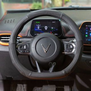 [Sẵn Kho] Bọc Vô Lăng Dcut Da Cừu Thật 100%,Phù Hợp Các Dòng Xe VfE34, VF5, Vf8, Vf9 size 36