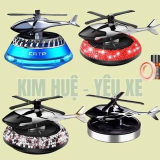 NƯỚC HOA Ô TÔ Năng Lượng Mặt Trời MH Máy Bay Trực Thăng, Tặng Kèm Tinh Dầu Thơm Kim Huệ - Yêu Xe