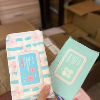 Giá sỉ -  Khăn ướt tẩy trang CAFORU nội địa trung, khăn tẩy trang dịu nhẹ 1 gói 60 tờ
