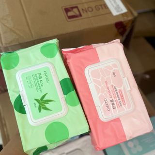 Giá sỉ -  Khăn ướt tẩy trang CAFORU nội địa trung, khăn tẩy trang dịu nhẹ 1 gói 60 tờ