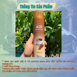 NƯỚC HOA XỊT PHÒNG SANDOKKAEBI 370ML HƯƠNG HAZELNUT - nước hoa ô tô hương cafe sữa - chai xịt cafe sữa hàn quốc air