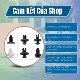 Set 100 Pcs Bộ Khóa Xe Hơi, Vít Vặn Vật Liệu Nhựa Phụ Tùng Ô Tô Kèm Hộp Đựng [Sẵn Kho]- Kim Huệ Yêu Xe