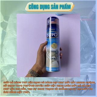 combo 2 chai Bình xịt bóng da, gỗ, nội thất ô tô Toyo 500ml