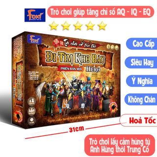Board game-Đi tìm kho báu Phiên Bản HERO Foxi-Đồ chơi trẻ em phát triển AQ-EQ-IQ-siêu siêu hay giá sỉ