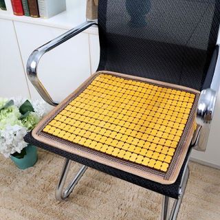Miếng Lót Ghế, Thảm Lót Ghế Tre Trúc Thoáng Khí Cho Ô Tô, Ghế Văn Phòng Chất Liệu Hạt Gỗ Trúc Cao Cấp- Kim Huệ Yêu Xe