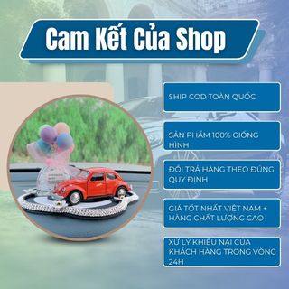 Mô hình ô tô đính đá trang trí taplo ô tô decor trang trí taplo chất liệu kim loại cao cấp- Kim Huệ Yêu Xe