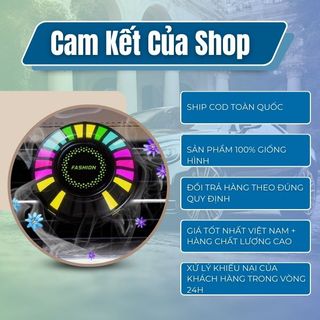 Đèn Led Cảm Ứng Âm Thanh Trang Trí Xe Ô Tô, Khuếch Tán Hương Thơm , Chuyển Đổi Màu Linh Hoạt Qua App Kim Huệ Yêu Xe