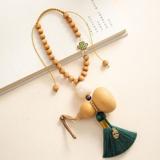 Khánh Hồ Lô Treo Gương Xe Ô Tô - Dây Tua Rua Đỏ Mang Lại May Mắn Tài Lộc Cho Chủ Xe -Kim huệ Yêu