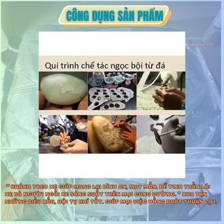 Mặt dây chuyền, ngọc bội, khánh treo xe phong thủy (màu xanh đậm) - Khánh Quan Âm - Di Lặc - Mộc Lan phụ kiện xế yêu