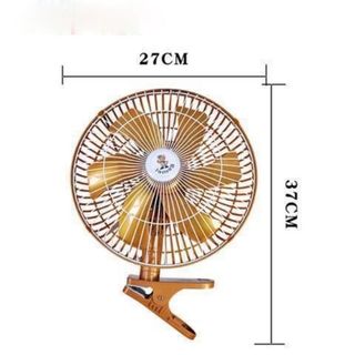 Quạt 12v, 24v kẹp trên ô tô, xe hơi, xe tải có lồng sắt cao cấp kẹp bình ắc quy thiết kế nhỏ gọn Kim Huệ - Yêu Xe